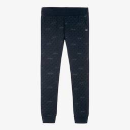 Le Chic-Girls Blue Glittery Joggers  | Childrensalon Outlet
