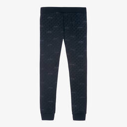 Le Chic-Girls Blue Glittery Joggers  | Childrensalon Outlet