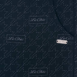 Le Chic-Girls Blue Glittery Joggers  | Childrensalon Outlet