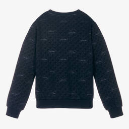 Le Chic-Girls Blue Glittery Sweatshirt | Childrensalon Outlet