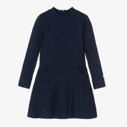 Le Chic-Синее трикотажное платье для девочек | Childrensalon Outlet