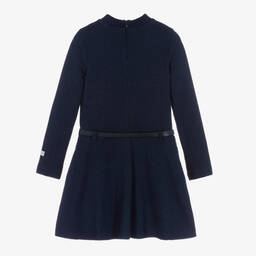 Le Chic-Синее трикотажное платье для девочек | Childrensalon Outlet