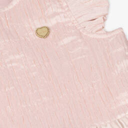 Le Chic-Girls Blush Silk-Like Gown | Childrensalon Outlet