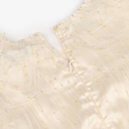 Le Chic-Girls Elegant Gold Tulle Top | Childrensalon Outlet