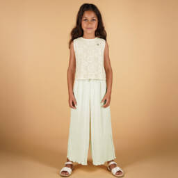 Le Chic-Элегантная кремовая кружевная блузка для девочек | Childrensalon Outlet