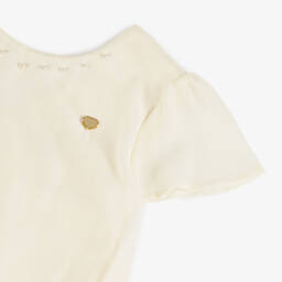 Le Chic-Элегантный кремовый комбинезон с широкими штанинами для девочек | Childrensalon Outlet