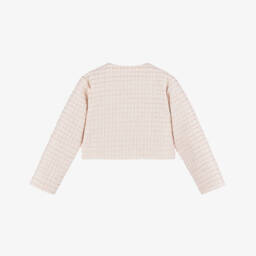 Le Chic-Элегантное розовое твидовое пальто для девочек | Childrensalon Outlet