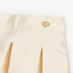 Le Chic-Girls Elegant Satin Gold Shorts | Childrensalon Outlet