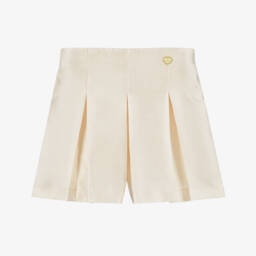 Le Chic-Girls Elegant Satin Gold Shorts | Childrensalon Outlet