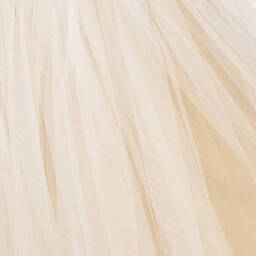 Le Chic-Золотисто-белое платье из тюля | Childrensalon Outlet