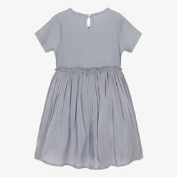 Le Chic-Girls Grey Crêpe Dress | Childrensalon Outlet