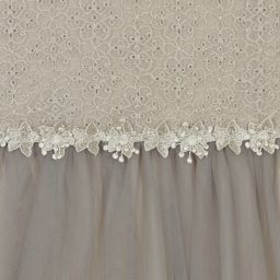 Le Chic-Girls Grey Tulle & Lace Dress | Childrensalon Outlet