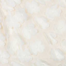 Le Chic-Girls Ivory Chiffon Flower Skirt | Childrensalon Outlet