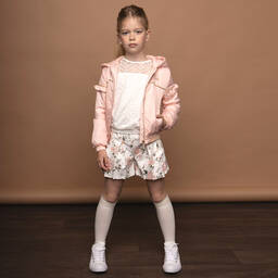 Le Chic-Girls Ivory Floral T-Shirt | Childrensalon Outlet
