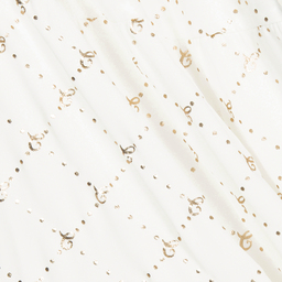 Le Chic-تنورة شيفون لون عاجي وذهبي | Childrensalon Outlet