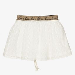 Le Chic-Girls Ivory & Gold Skirt | Childrensalon Outlet