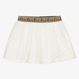 Le Chic-Girls Ivory & Gold Skirt | Childrensalon Outlet