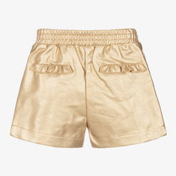 Le Chic-Girls Metallic Gold Shorts | Childrensalon Outlet