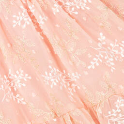 Le Chic-فستان شيفون مطرز لون زهري فاتح | Childrensalon Outlet