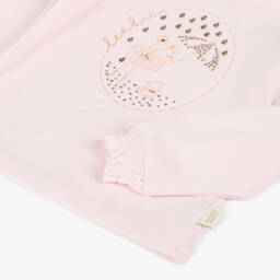 لو شيك-توب قطن لون زهري للبنات | Childrensalon Outlet