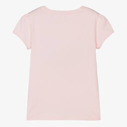Le Chic-Girls Pink Cotton Butterfly T-Shirt | Childrensalon Outlet