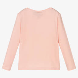 Le Chic-Розовый хлопковый топ с сердцем | Childrensalon Outlet