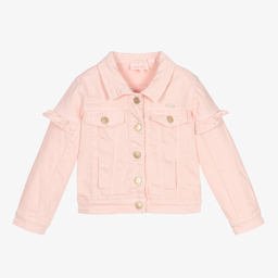 Le Chic-Girls Pink Denim Jacket | Childrensalon Outlet