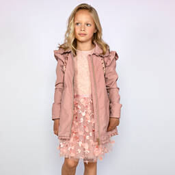Le Chic-Розовое пальто с оборкой | Childrensalon Outlet