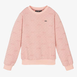 Le Chic-Girls Pink Glittery Sweatshirt | Childrensalon Outlet