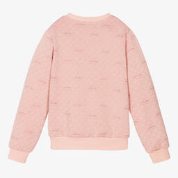 Le Chic-Girls Pink Glittery Sweatshirt | Childrensalon Outlet
