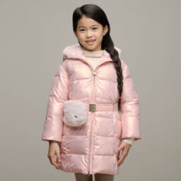 Le Chic-Розовый металлик пуховик и сумка для девочек | Childrensalon Outlet