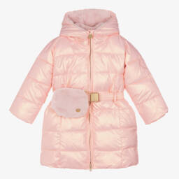 Le Chic-Розовый металлик пуховик и сумка для девочек | Childrensalon Outlet