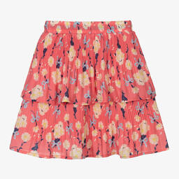 Le Chic-Розовая плиссированная юбка из шифона | Childrensalon Outlet
