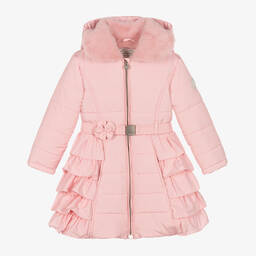 Le Chic-Girls Pink Puffer Coat | Childrensalon Outlet
