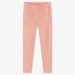 Le Chic-Розовые вязаные легинсы в рубчик | Childrensalon Outlet
