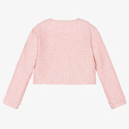 Le Chic-Розовый твидовый жакет с пайетками | Childrensalon Outlet