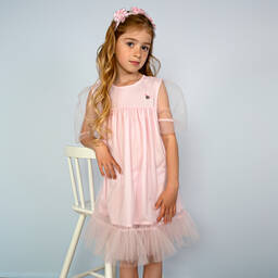 Le Chic-Girls Pink Tulle Dress | Childrensalon Outlet