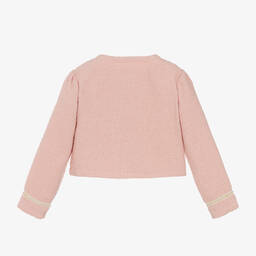 Le Chic-Girls Pink Tweed Jacket | Childrensalon Outlet