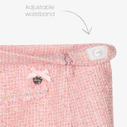 Le Chic-Girls Pink Tweed Skirt | Childrensalon Outlet
