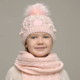 Le Chic-Girls Rosy Cable Knit Set | Childrensalon Outlet