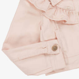 Le Chic-Girls Rosy Frill Denim Jacket | Childrensalon Outlet