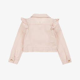 Le Chic-Girls Rosy Frill Denim Jacket | Childrensalon Outlet