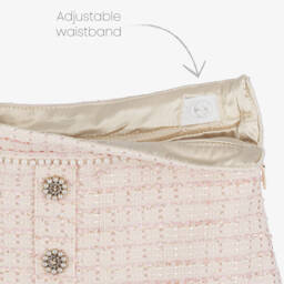 Le Chic-Girls' Rosy Tweed A-Line Skirt | Childrensalon Outlet