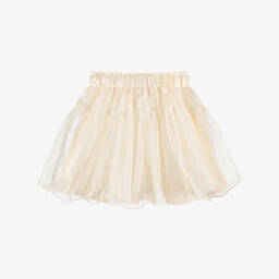 Le Chic-تنورة تول ذهبية براقة للبنات | Childrensalon Outlet