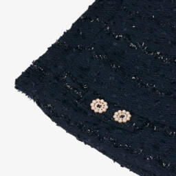 Le Chic-Girls Sparkling Navy Sequinned Shorts | Childrensalon Outlet