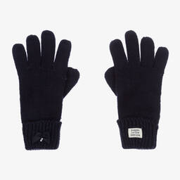 Le Chic-Синие вязаные перчатки с блестками | Childrensalon Outlet