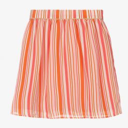 Le Chic-Pink & Orange Chiffon Skirt | Childrensalon Outlet
