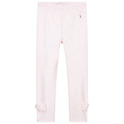 Le Chic-Pink Rose Print Leggings  | Childrensalon Outlet
