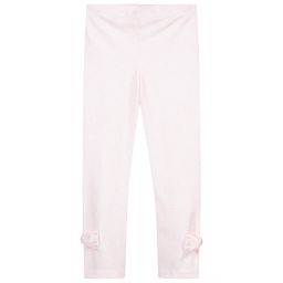 Le Chic-Pink Rose Print Leggings  | Childrensalon Outlet
