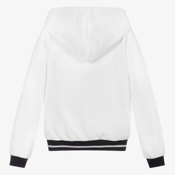 Le Chic-Белая худи с сердцем из пайеток | Childrensalon Outlet